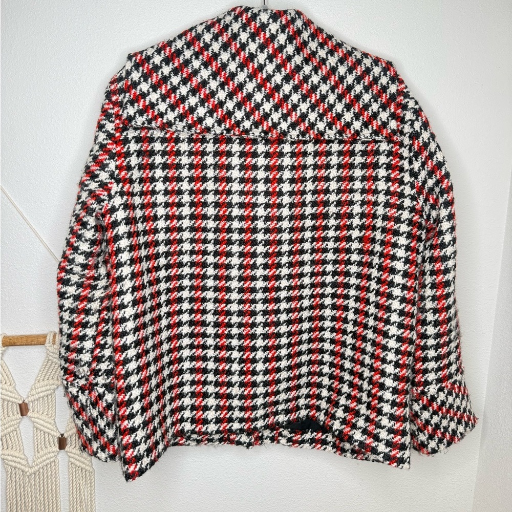 Baum und Pferdgarten jacket Bronco houndstooth check black white red tweed - Picture 4 of 7